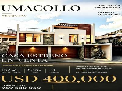 Casa en  Calle Ernesto Loreto, Urbanizaci&oacute;n Los &Aacute;ngeles, Arequipa, 54174, Per&uacute;